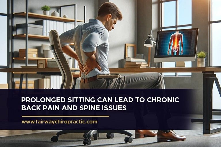 Prolonged sitting can lead to chronic back pain and spine issues