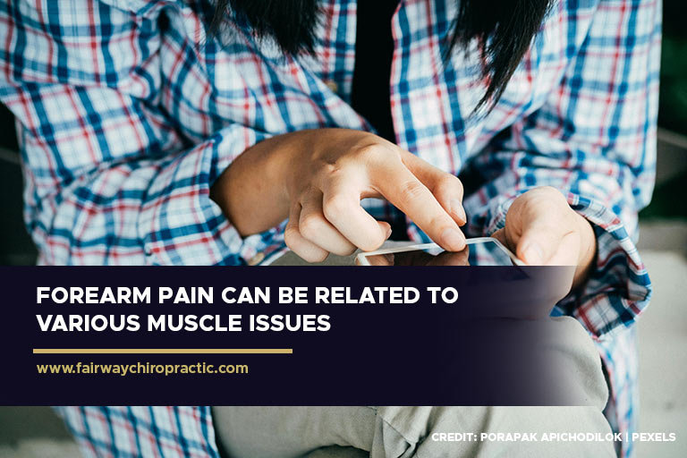 Forearm pain can be related to various muscle issues