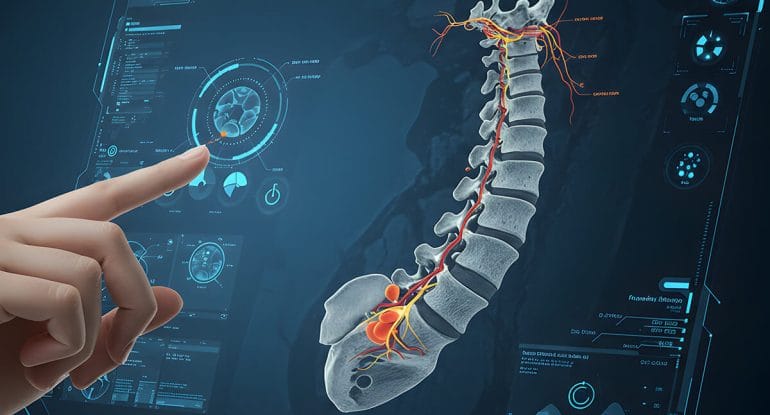 image of AI to help you with your spinal health concerns.